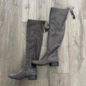 Madden Girl thigh high suede boot